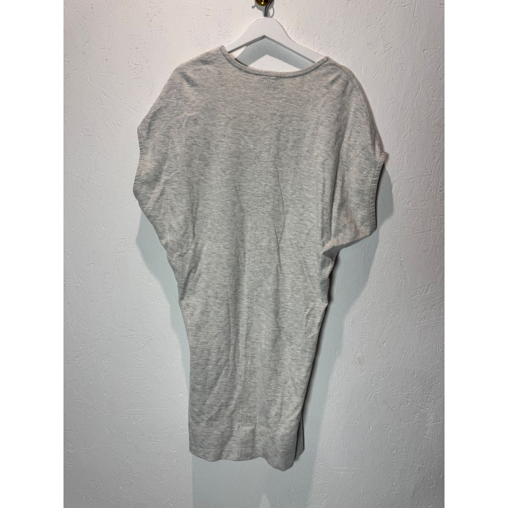 Reiss Lacey Grey Marl Cotton V-Neck Dolman Mini Dress Size 6 US / 10 UK - Picture 5 of 10